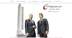 Desktop Screenshot of celebrationlaw.com